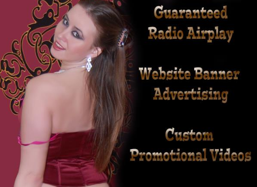 Guaranteed Radio Airplay Website Banner Advertising Custom Promotional Videos