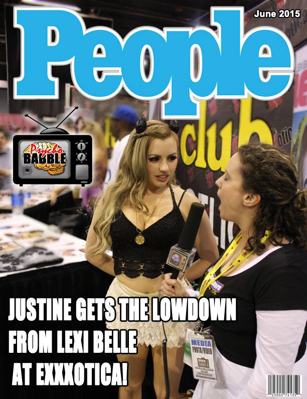 LExi Belle, Justine Hartel at Chicago Exxxotica 2015 for Psycho Babble TV magazine cover