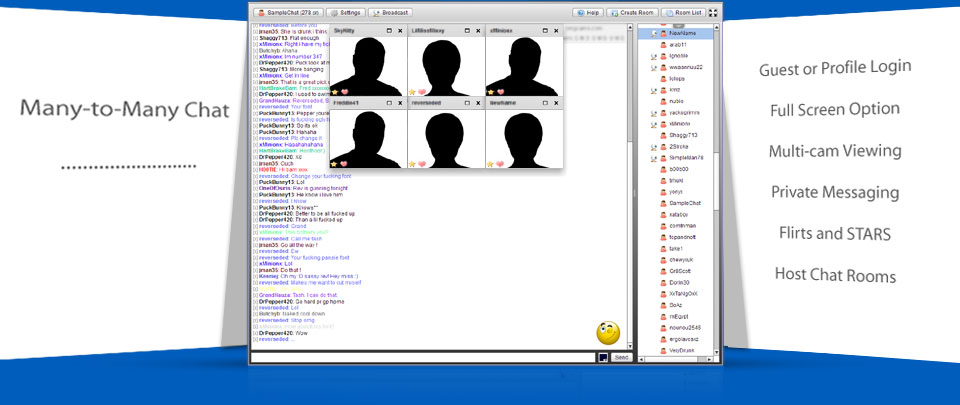 Group Webcam Chat Room