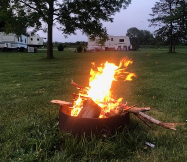 Camp Fire at a campground