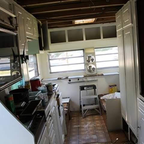 Vintage Camper Trailer Interior